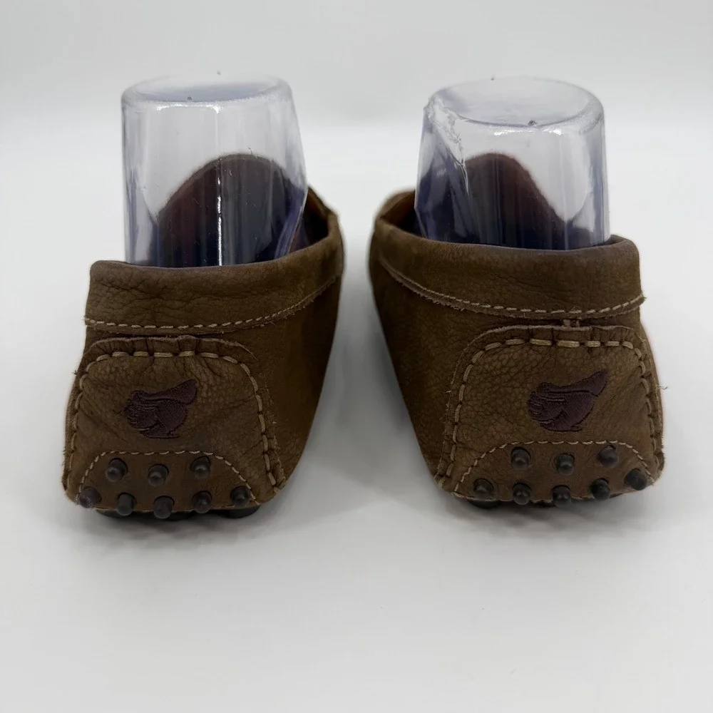 Bobbies Paris L'Artiste Brown Suede Driving Loafers Mens 44 Penny Moccasins